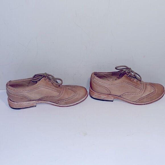 Steve Madden tan wing tip leather oxfords - Picture 2 of 4